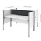 Bestar Bestar Pro-Biz 63W Office Cubicles with Gray Tack Boards and Low Privacy Panels in white 100870CG-17 - alternate 5